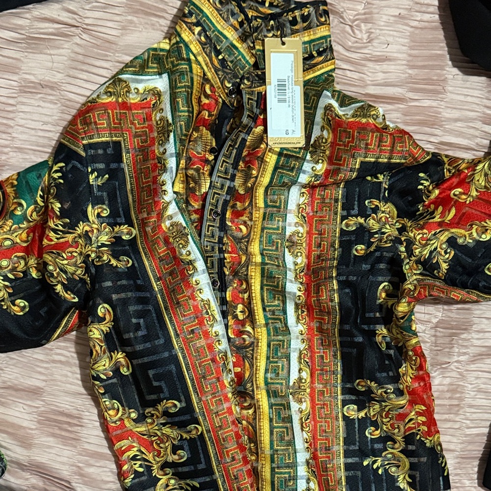 Meduse Multicolor Baroque Dress Shirt